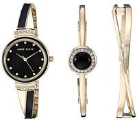 Anne Klein Women's Premium Crystal Accented Watch and Bangle Set