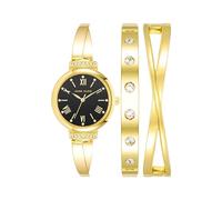 Anne Klein Women's Premium Crystal Accented Watch and Bracelet Set