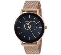 Anne Klein Women's Rose Gold-Tone Mesh Bracelet Watch, AK/3450