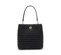 Anne Klein Women's Ruched Bucket Bag with Convertible Strap Crossbody, M