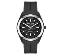 Anne Klein Women's Solar Recycled Ocean Plastic Watch, AK/3913, Black, Japanese