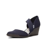 Anne Klein Women's Tara Wedge Pump, Navy, 3 UK