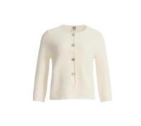 Anne Klein Women's Texture Stitch Cardigan Sweater, White Dove, XL