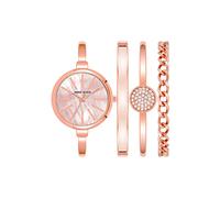 Anne Klein Women's The Box Set Quartz Watch with Analogue Display and Stainless Steel Bracelet