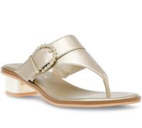 Anne Klein Women's Tillie Heeled Sandal, Platinum, 4.5 UK