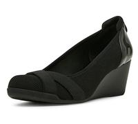 Anne Klein Women's Timeout Wedge Pump, Black, 7 UK