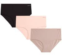 Anne Klein Women's Underwear - 3 Pack Bikini Briefs (S-XL), Size Small, Rose Dust/Etherea/Black