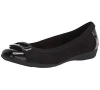 Anne Klein Women's Uplift Ballet Flat, Black, 6.5 UK