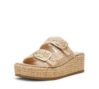 Anne Klein Women's Vineyard Espadrille Wedge Sandal, Natural Raffia, 6 UK