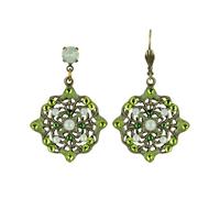 Anne Koplik Designs, Inc. Verdette Crystal Earrings Drop Dangle Birthday Gift, green