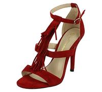 Anne Michelle Ladies Heeled Sandals F10471 Red Size 3
