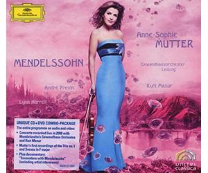 Anne-Sophie Mutter Gewandhausorchester Leipzig Andr Previn Lynn Harrell Kurt Masur - Mendelssohn: Violin Concerto Op.64; Piano Trio Op.49; Violin Sonata in F major (1838)
