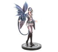 Anne Stokes Dragon Trainer Ornament - Dragon and Girl Friendship Figurine, Fantasy Art Collectible Gift - Mystical Bond Sculpture from Exclusive Anne Stokes Collection - Something Different