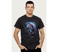 Anne Stokes Men's Dragon Mage Fantasy Collection T-Shirt in Black | Size: 2XL Anne Stokes Black 2XL