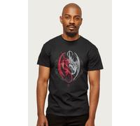 Anne Stokes Men's Merlin's Dragons Gothic Fantasy Collection T-Shirt in Black | Size: Medium Anne Stokes Black M