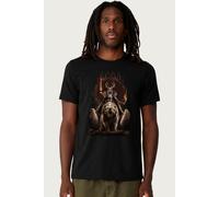 Anne Stokes Men's Viking Witch On Bear Collection T-Shirt in Black | Size: 2XL Anne Stokes Black 2XL