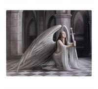ANNE STOKES Mystical The Blessing Canvas Plaque 19cm x 25cm (1 Pc) - Enchanting Wall Decor - Perfect for Spiritual Awakening & Inspiration