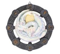 Anne Stokes Ostara Resin Dragon Plaque White/grey (One Size)