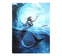 Anne Stokes Water Elemental Sorceress Canvas Plaque in Blue Anne Stokes Blue
