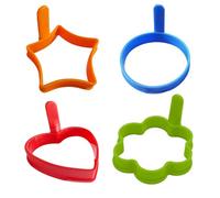 Anneaux D'oeufs Pour Les ?ufs De Friture - 4pcs De Moisissure D'?ufs Antiadh?sive Pour Les ?ufs Ronds Parfaits, Lea Cr?PES Et Lea Sandwichs ? Petit-d?jeuner | Anneaux Cuisson En Acier Inoxydable Av