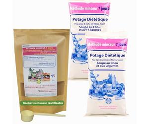 Annedelona 56 Cabbage Soups, Green Mate. Rich in Protein, Fiber, Fat Free. Sustainable Weight Loss. Refine the Silhouette (2x300g) Slimming Method 2X7 Days. Natural. Effective