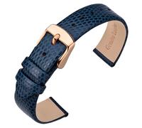 ANNEFIT Ladies Watch Straps 10mm 12mm 13mm 14mm 15mm 16mm 18mm 20mm, Lizard Grain Leather Replacement Band