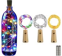 Annefly 2M 20LED Bottle Lights (3pcs, 3 Colours)