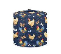 Annejudy Chicken Rooster Dust Cover for Electric Pressure Cookers, Butterfly Round Protective Cover Pressure Cooker Cover Slow Cooker Cover Appliance Cover Rice Cooker Dust Cover