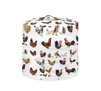 Annejudy Chicken Rooster Rice Cooker Cover Kitchen Appliance Cover Dust Cover for Instant Pot, Electric Pressure Cooker, Air Fryer and Crock Pot, Machine Washable, White