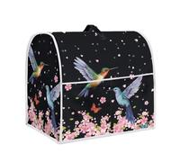 Annejudy Kitchen Aid Mixer Cover, Food Processor Cover with Durable Hanlde and Storage Pocket, Dust Cover for Kitchen Stand Mixer or Coffee Maker Appliance Cover, Hummingbirds Floral Print