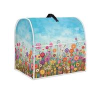 Annejudy Kitchen Aid Mixer Cover, Kitchen Stand Mixer Dust Cover with Handle, Kitchen Aid Covers for Stand Mixer or Coffee Maker With Pocket, Kitchen Aid Mixer Assecories, Colorful Daisy Print