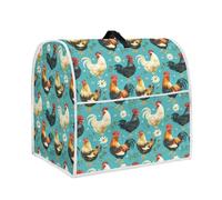 Annejudy Kitchen Aid Mixer Cover, Kitchen Stand Mixer Dust Cover with Handle, Kitchen Aid Covers for Stand Mixer or Coffee Maker With Pocket, Kitchen Aid Mixer Assecories, Chicken Daisy Pattern