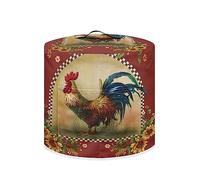 Annejudy Sunflower Rooster Kitchen Pressure Cooker Protector, Dust Cover for Small Appliances with Handles & Pockets, Lightweight Air Fryer Cover, Kitchen Small Appliance Accessories