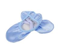 Anneome 1 Pair Ballet Shoes Lightweight Satin Dance Slippers with Ribbon for Practice Exams Comfortable Flexible Non Slip Design for Young Dancers Sky Blue