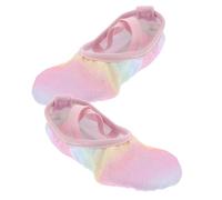 Anneome 1 Pair Kids Ballet Shoes: Toddler Girls' Dance Shoes with Soft Sole - Breathable Ballet Flats for Gymnastics - Children's Dance Class Supplies Pink