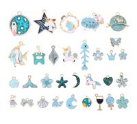 Anneome 1 Set Creative Alloy Charms DIY Necklace Bracelet Pendants for Jewelry Making Accessories for Key Chains Headwear and Bag Decor Durable and Beautiful Designs