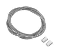 Anneome 1 Set String Basketball Net Stringing Basketball Hoop Replacement Threading Steel Wire Cord Frame Net Threading Overmolding Aluminum Buckle Cable Basketball Ring Basketball Board