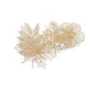 Anneome 10 Pcs Gold Stamping Hollow Lace Paper for Scrapbooking Decorative Material Pads for DIY Diary Handbook and Craft Decor Vintage Style Embellishment