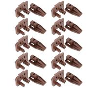 Anneome 10 Sets Kenlin Rite- Ii Compatible Plastic Drawer Track Replacement Kit Heavy Duty Center Mount Slides with Quiet Roller System for Furniture Repair Bedroom Dressers Kitchen