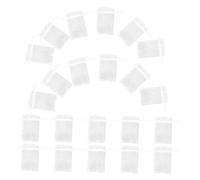 Anneome 100 Pcs White Organza Bags Small Drawstring Mesh Favor Bags for Jewelry Packaging Wedding Party Christmas Wrapping