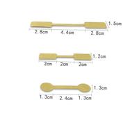 Anneome 100 Sheets Kraft Paper Jewelry Marking Tags Square Price Labels Sticky Blank Display Stickers for Rings and Goods Pack for Stock Management and Craft Use