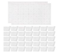 Anneome 100 Sheets Semi-raw Xuan Paper Calligraphy Practice with Blank Square for Chinese Writing Painting Handwriting Art Beginners