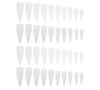 Anneome 1000pcs Clear False Nails Plastic Fake Nails Fake Nail Tips Clear Tips for Nails False Nail Extension Forms Claw Claw Transparent Pp
