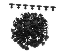 Anneome 1000pcs Helmet Lining Hard Hat Repair Parts Helmet Visor Screws Motorcycle Universal Screws Bump Cap Insert Fasteners Hard Hat Visor Buckles Plastic Black