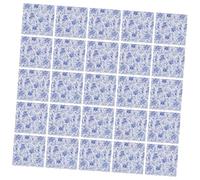 Anneome 100pcs Blue and White Floral Paper Napkins Decorative Printed Dessert Napkins for Wedding Party Banquet and Home Use Skin Friendly and Durable Serviettes