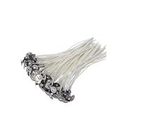 Anneome 100pcs Cotton Core Candle Wicks with Tabs for Candle Making Pre-waxed and Low Smoke Suitable for DIY Projects