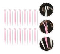 Anneome 100Pcs Double Fold Eyelid Forks Makeup Tools for Hooded Eyes Cosmetic Applicators Professional Eyelid Sticker Pressing Supplies for Women Random Color