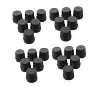 Anneome 100pcs Essential Oil Bottle Screw Caps Tooth Tamper-evident Plastic Closures for Travel and Storage Compatible with Various Aromatherapy Bottles