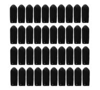 Anneome 100pcs Headband Rubber End Caps for Hair Hoops DIY Accessories Large Hair Band Replacement Parts Easy to Use Soft Rubber Covers for Hairband Ending Protection