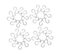 Anneome 100pcs High Temperature Resistant S Shaped Kiln Hanging Hooks for Ceramic Firing Jewelry Pendant Crafting Kiln Tool Accessories Safe Secure Design